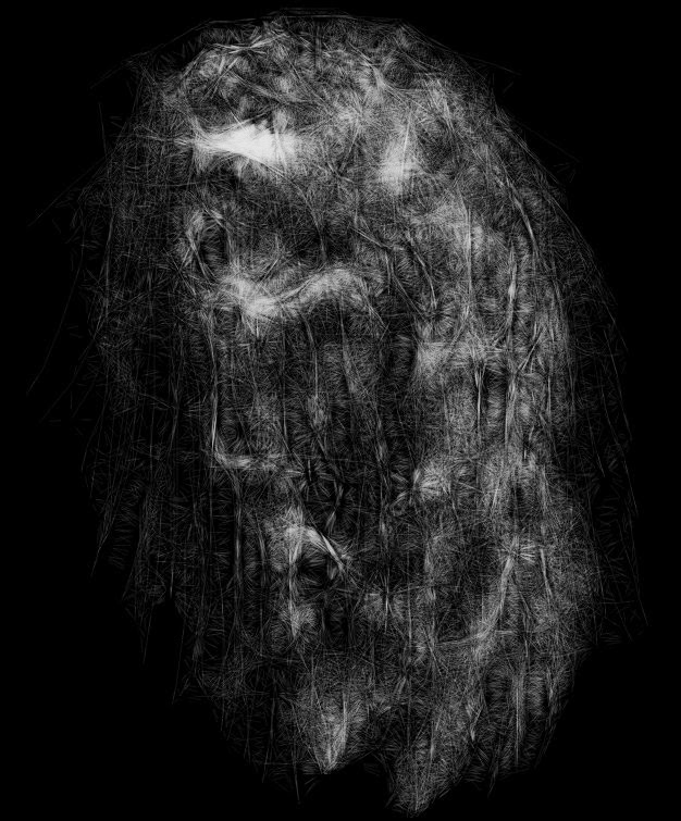 Canvas 355 — white on black, February 3, 2014